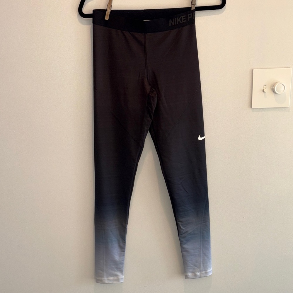 Nike Ombre Black and Gray Leggings